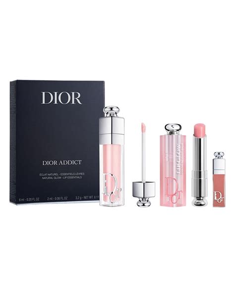 dior 3-pc. addict lip essentials makeup set|Dior Addict makeup set.